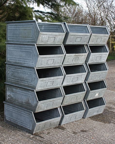 metal industrial bins